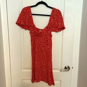 Zara Red Floral Sundress